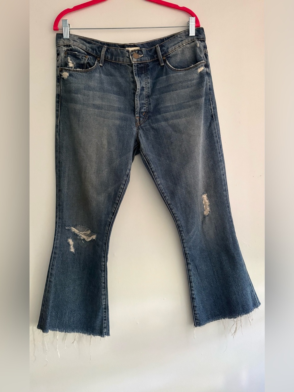 Mother The Nomad Crop Fray Jeans• size 30 • Twice as Nice